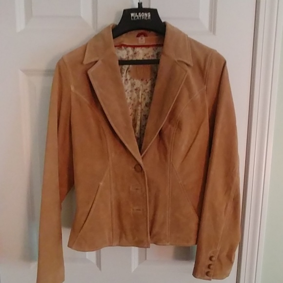 Women's suede leather jacket - Picture 1 of 6